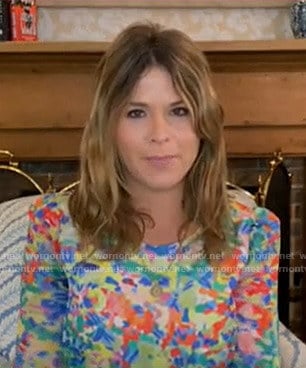 Jenna's multicolor floral dress on Today