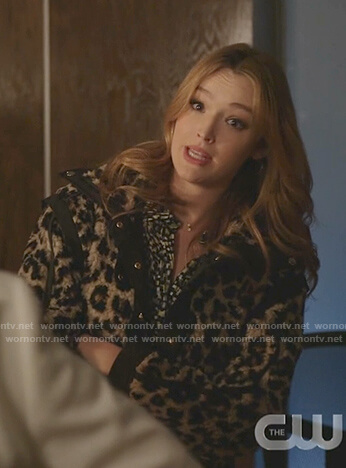 Kirby's leopard fur jacket on Dynasty