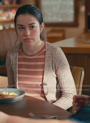 Annie's marled cardigan on Sweet Magnolias