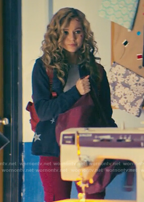 Courtney's star print top on Stargirl