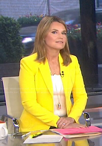 Savannah's yellow blazer on Today