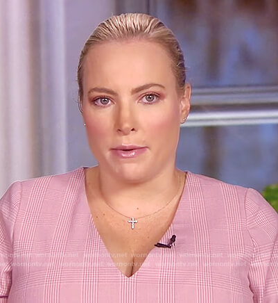 Meghan's pink check maternity dress on The View