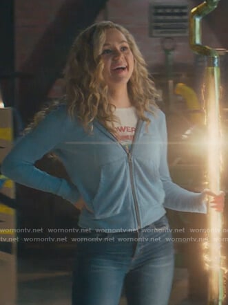 Courtney's blue hoodie on Stargirl