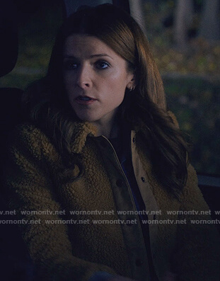 Darby's beige fleece jacket on Love Life
