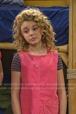 Destiny's pink dress with heart pocket on Bunkd