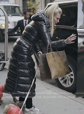 Tinsley's black puffer coat on The Real Housewives of New York City