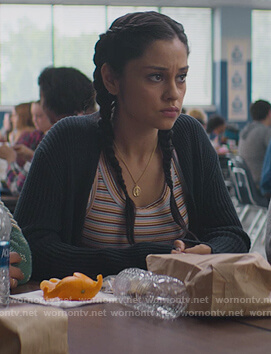 Yolanda's blue cardigan on Stargirl