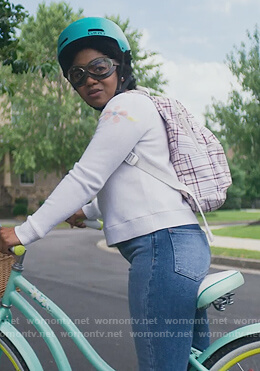 Beth's white backpack on Stargirl