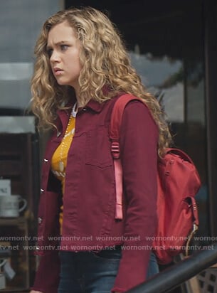 Courtney's red denim jacket on Stargirl
