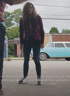 Courtney's checkerboard sneakers on Stargirl