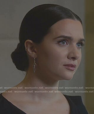 Jane's triangle earrings on The Bold Type