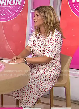 Jenna's white floral shirtdress on Today