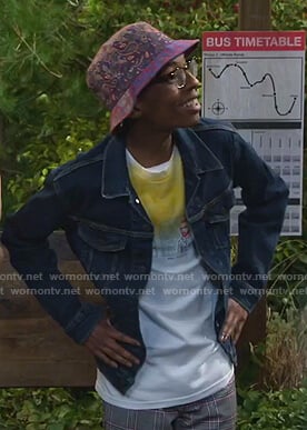 Noah's Van Gogh print tee and paisley print hat on Bunkd