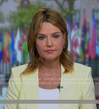 Savannah's yellow blazer on Today