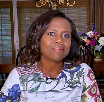 Deborah's white floral dress on Good Morning America