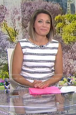 Dylan's white and grey striped dress on Today