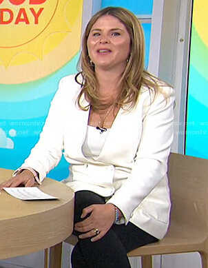 Jenna's white double breasted blazer on Today