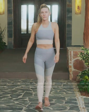 Leah's sports bra and leggings on The Real Housewives of New York City