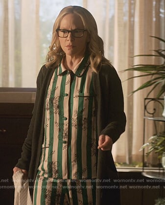 Linda's stripe floral pajamas on Lucifer