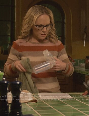 Linda's striped sweater on Lucifer