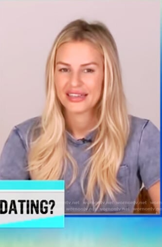 Morgan's acid washed tee on E! News Daily Pop