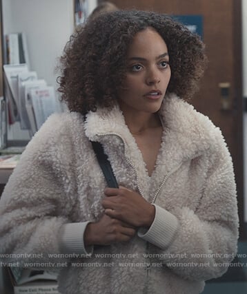 Tabitha's teddy jacket on Trinkets