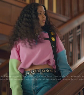 Julie's colorblock cropped fleece on Julie and the Phantoms