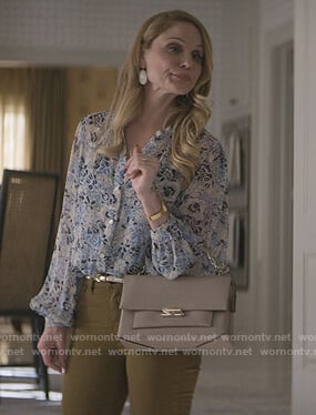 Debbie's floral print blouse on Teenage Bounty Hunters