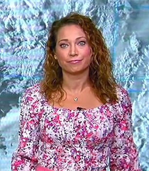 Ginger's floral square neck top on Good Morning America