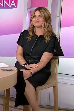 Jenna's black zip front jumpsuit on Today