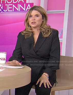 Jenna's black polka dot blazer on Today