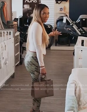 Malika's camo leggings on Keeping Up with the Kardashians