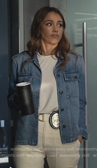 Nancy's denim jacket on LA's Finest