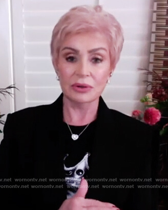 Sharon's black notorious rbg tee on The Talk