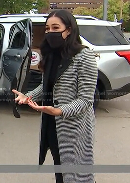 Morgan Radford's houndstooth coat on Today