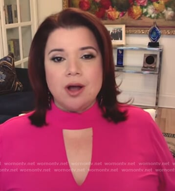 Ana's pink halter neck top on The View
