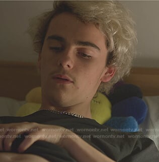 Fraser's rainbow flower pillow on We Are Who We Are