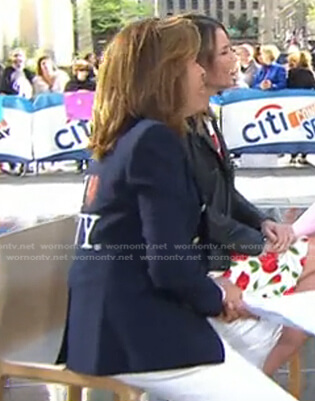 Hoda's navy I heart NY blazer on Today