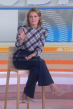Savannah's plaid top and sailor pants on Today
