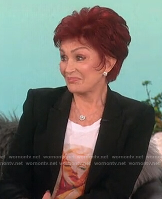 Sharon's Marilyn Monroe graphic tee on The Talk