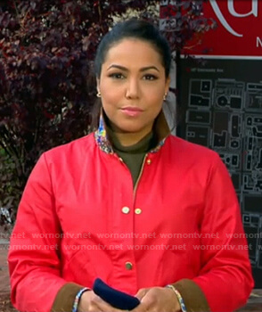 Stephanie Ramos's red jacket on Good Morning America