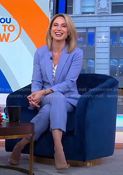 Amy's blue suit on Good Morning America