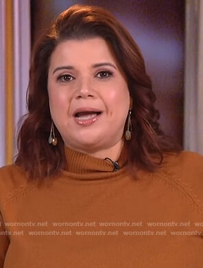 Ana's orange turtleneck sweater on The View