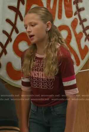 Anna's Hellow Sunshine top on American Housewife