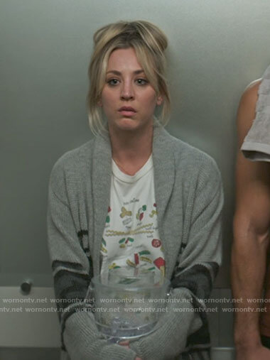 Cassie's pasta graphic tee on The Flight Attendant
