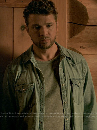 Cody's denim shirt on Big Sky