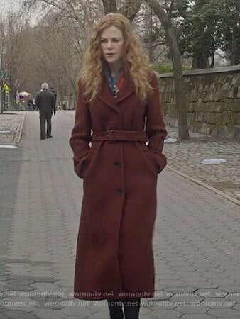 Grace's long red coat on The Undoing