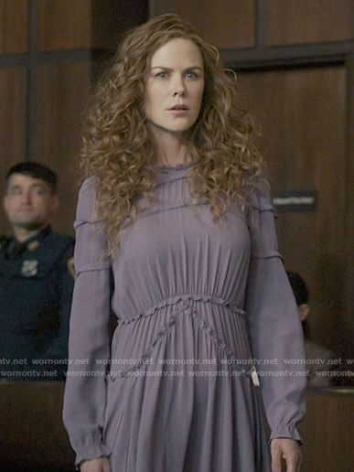 Grace's purple courtroom dress on The Undoing