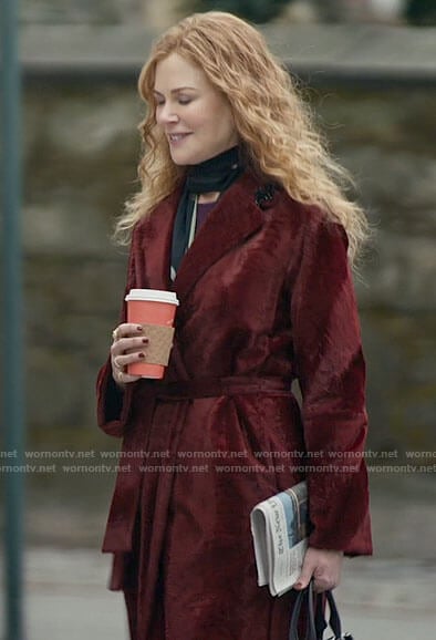 Grace's red velvet coat on The Undoing