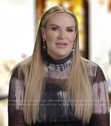 Heather's tie dye sheer dress on The Real Housewives of Salt Lake City